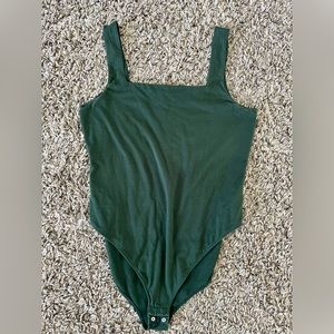 Old Navy Sleeveless Square-Neck Bodysuit for Women in Dark Bottle